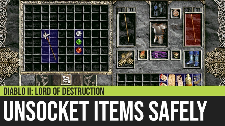 diablo 2 socket superior weapon recipe