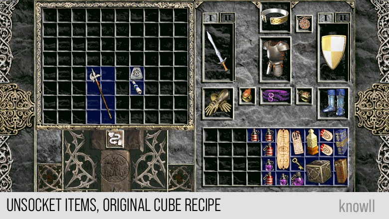 diablo 2 horadric cube rune recipes