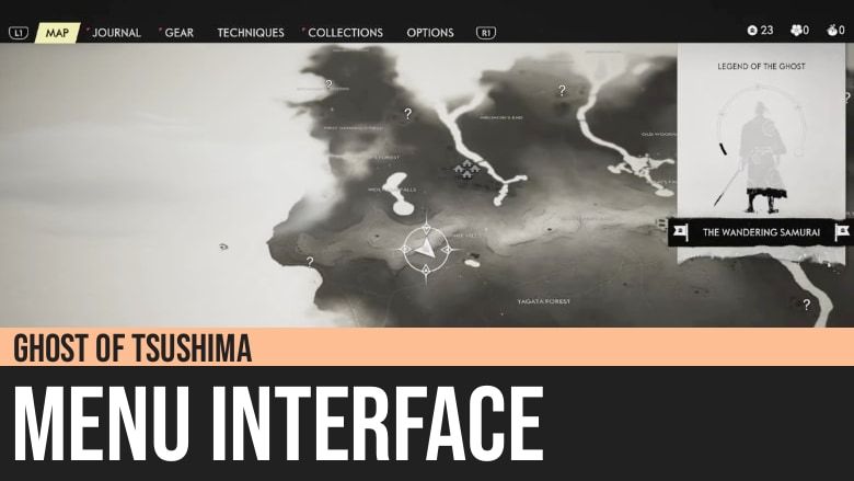 Ghost of Tsushima: Menu Interface