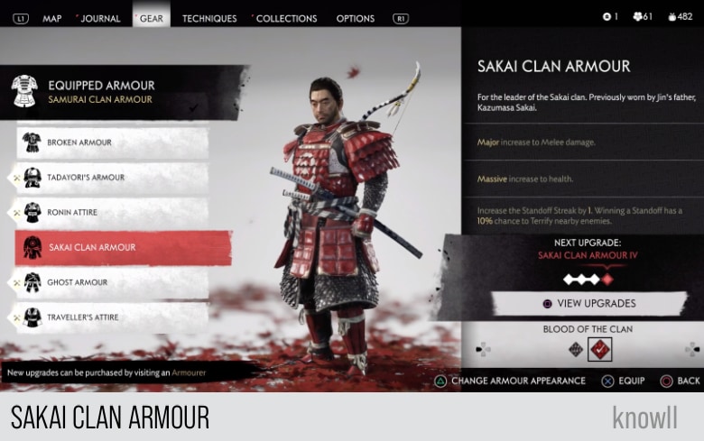 Ghost of tsushima доспехи госаку. Ghost of Tsushima Sakai Clan Armor. Доспехи Госаку призрак Тсусимы. Доспехи клана Сакай Ghost of Tsushima.