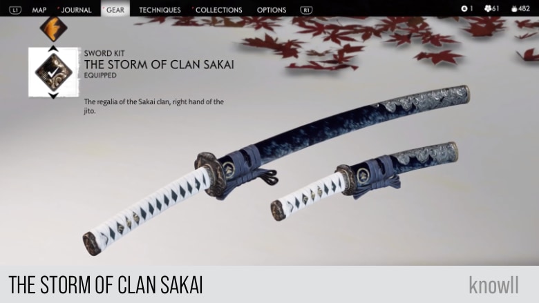 ghost of tsushima weapons