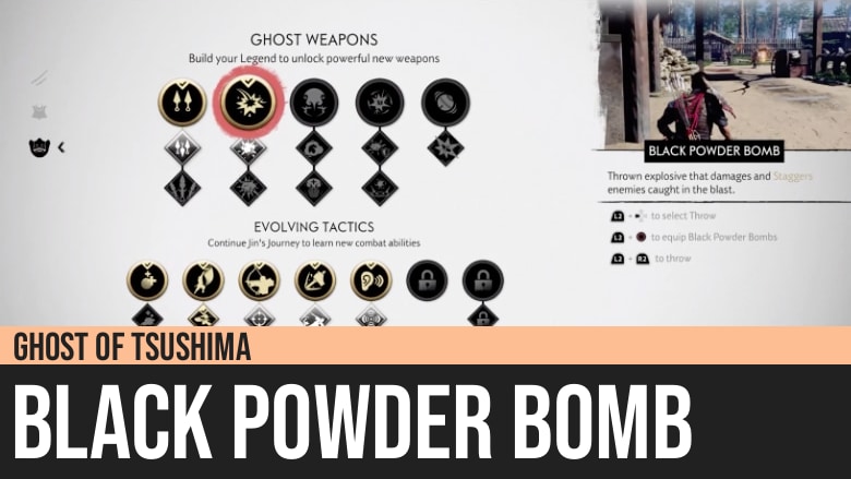 Ghost of Tsushima: Black Powder Bomb Technique