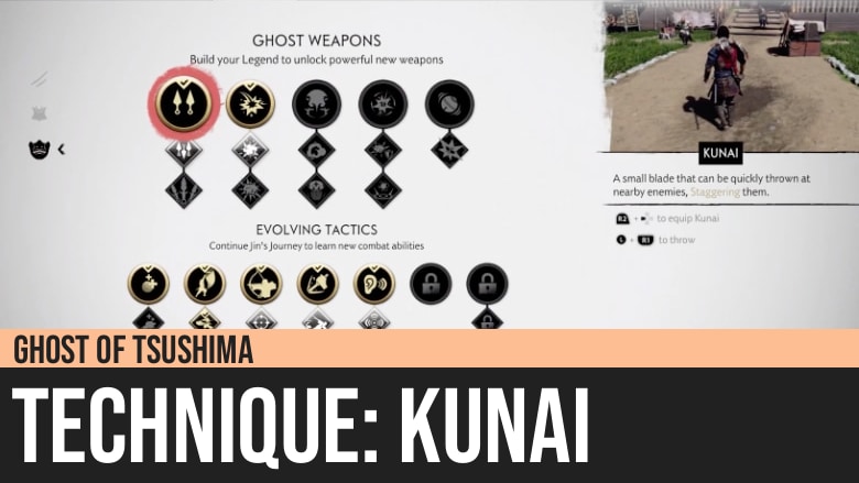 Ghost of Tsushima: Kunai Technique