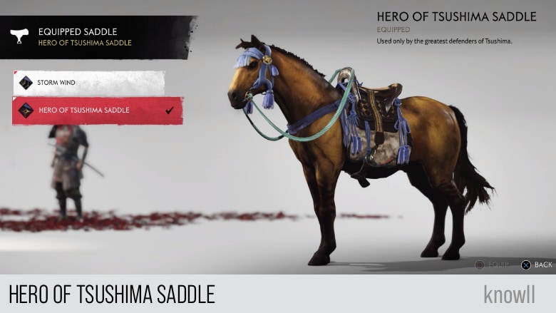 Hero of Tsushima Saddle