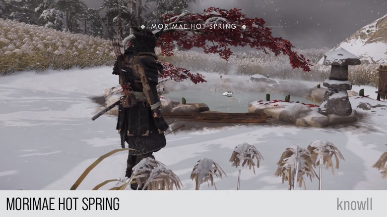 ghost of tsushima hot springs map