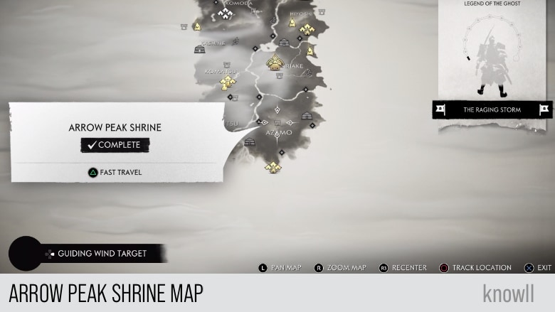 ghost of tsushima map all locations