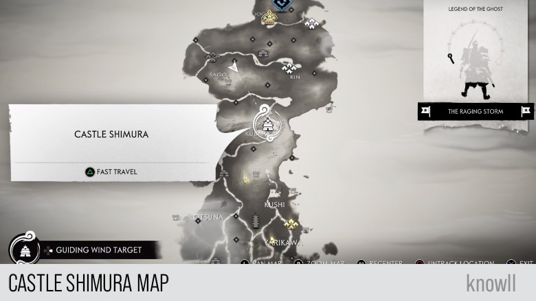 ghost of tsushima toyotama map locations