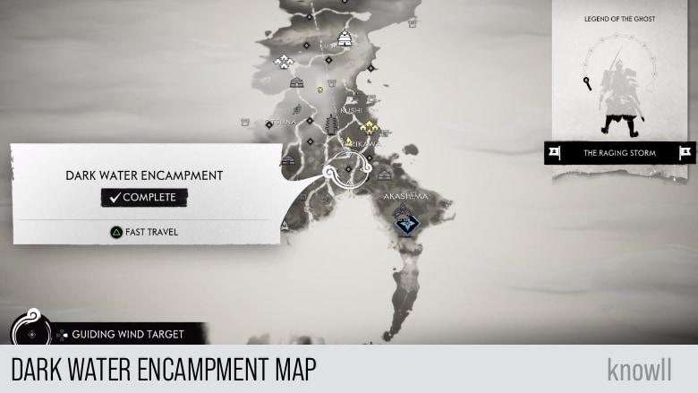 ghost of tsushima maps