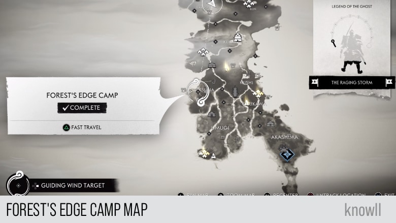 mongol territory map ghost of tsushima