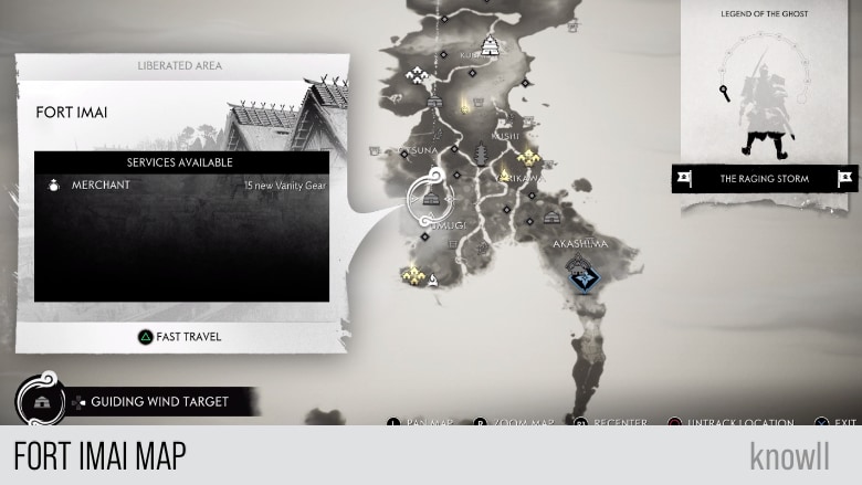 ghost of tsushima liberate map