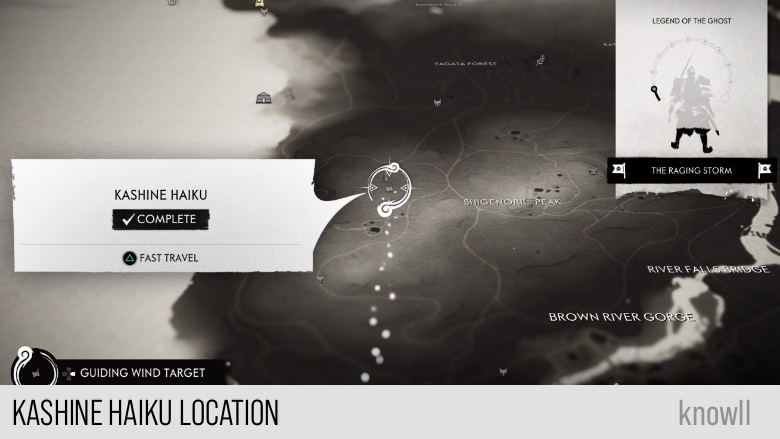 ghost of tsushima haiku map