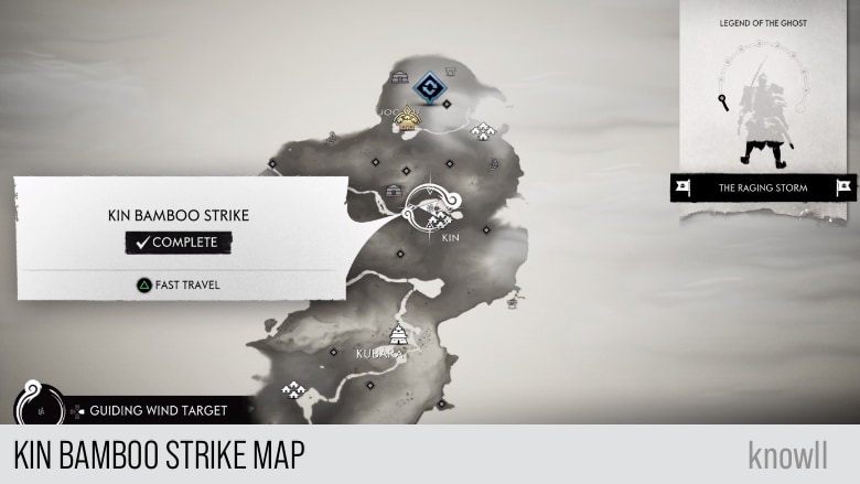 ghost of tsushima bamboo strike map