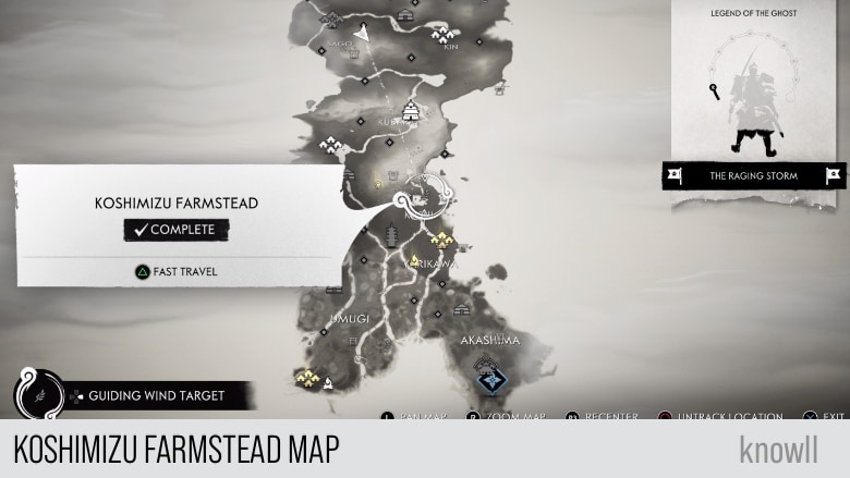 ghost of tsushima act 3 map