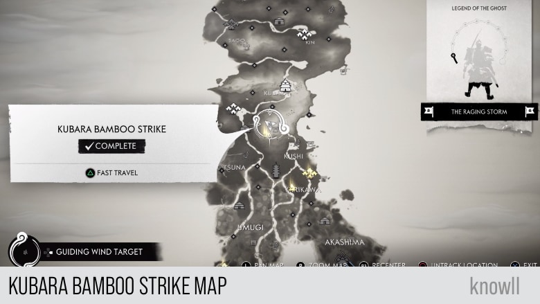 ghost of tsushima bamboo strikes map