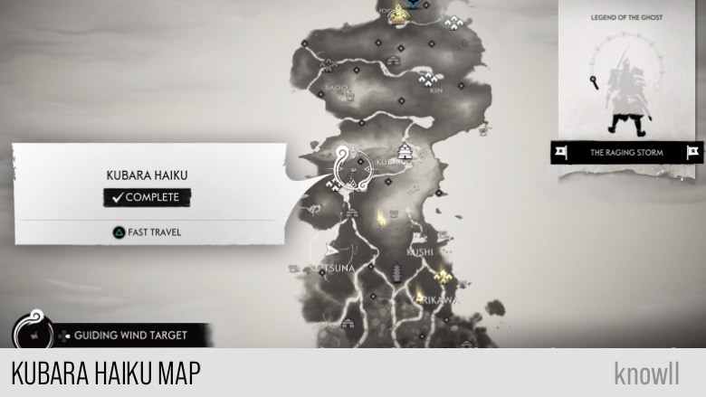 ghost of tsushima complete map