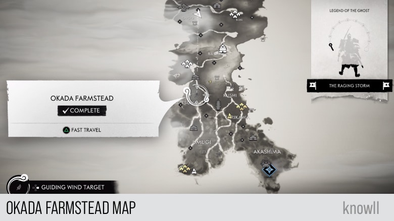 mongol territory ghost of tsushima map