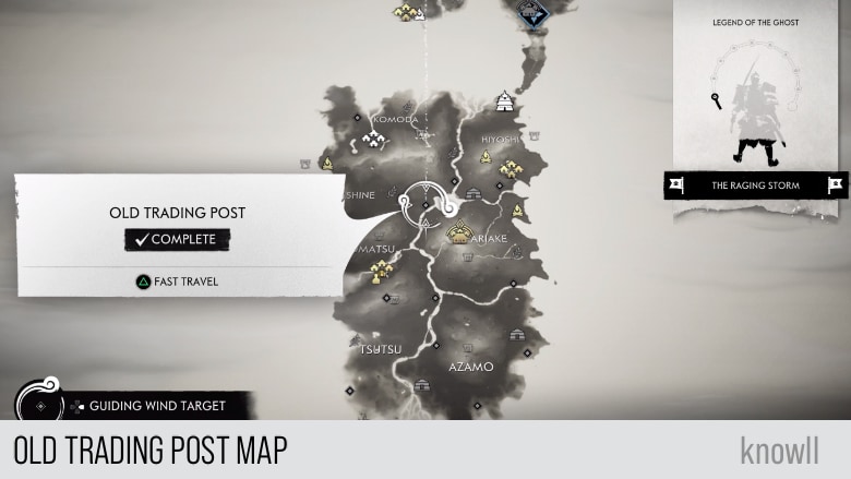 mongol territory ghost of tsushima map