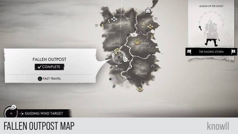 mongol territory ghost of tsushima map