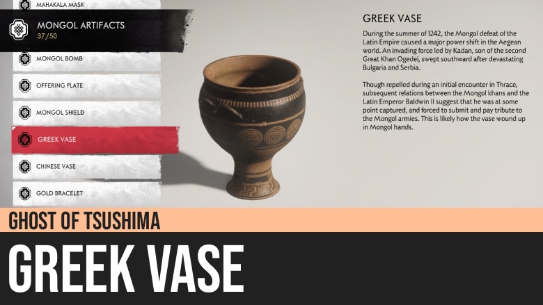 Ghost of Tsushima: Greek Vase