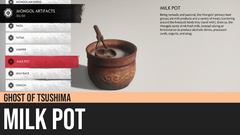 Ghost of Tsushima: Milk Pot