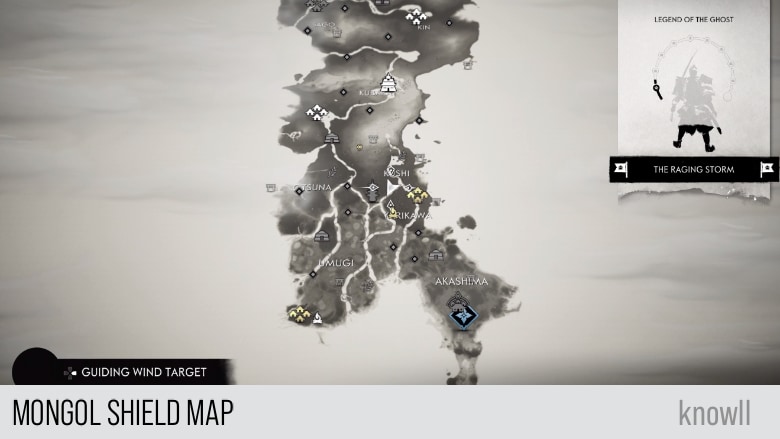 mongol territory map ghost of tsushima