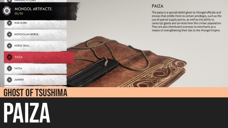 Ghost of Tsushima: Paiza