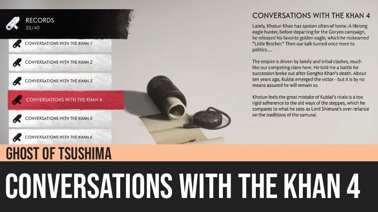Ghost of Tsushima: Conversations with The Khan 4
