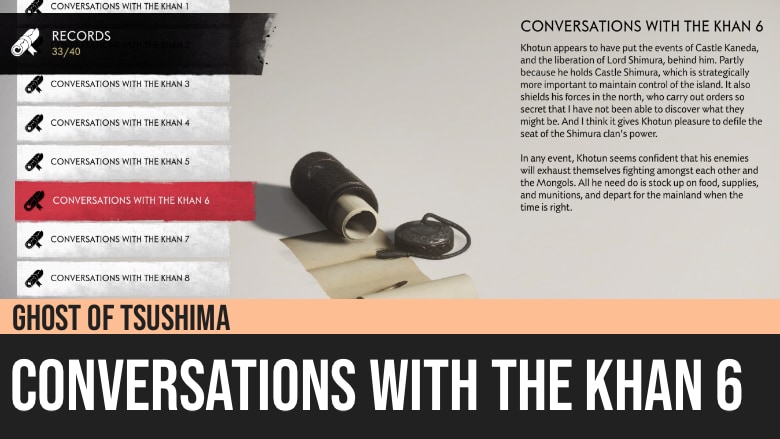 Ghost of Tsushima: Conversations with the Khan 6