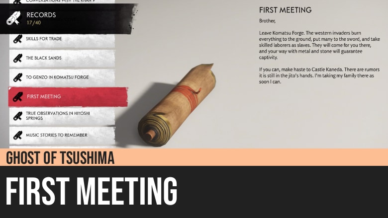 Ghost of Tsushima: First Meeting