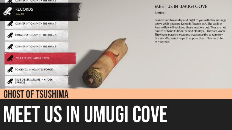 Ghost of Tsushima: Meet Us In Umugi Cove