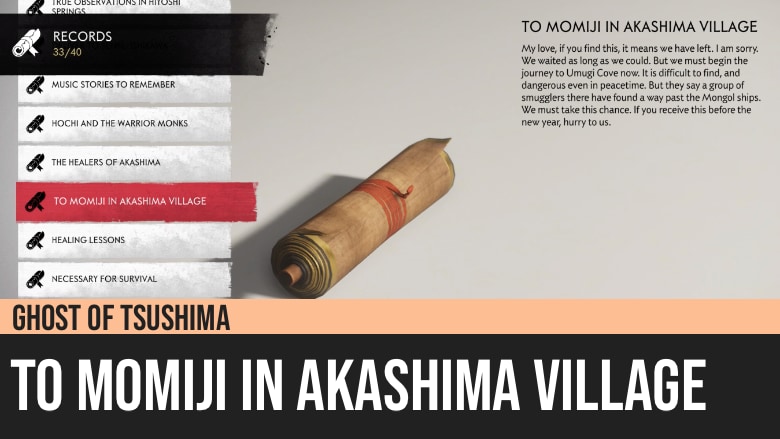 Ghost of Tsushima: To Momiji in Akashima Village