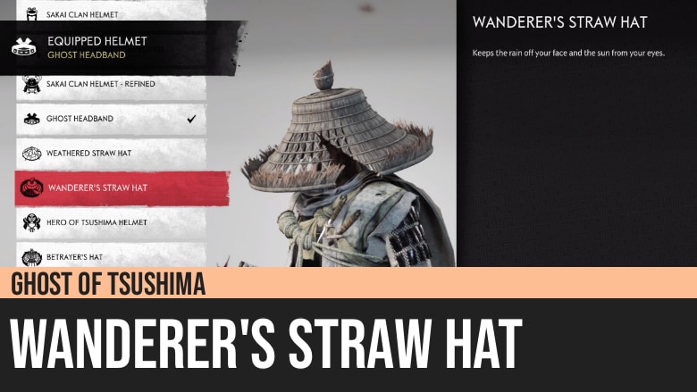 Ghost of Tsushima: Wanderer’s Straw Hat