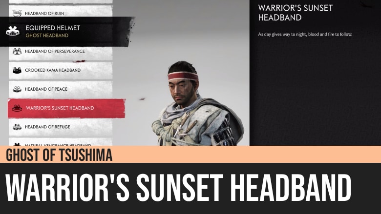 Ghost of Tsushima: Warrior’s Sunset Headband