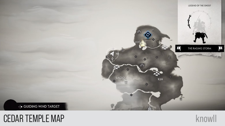 ghosts of tsushima map screen