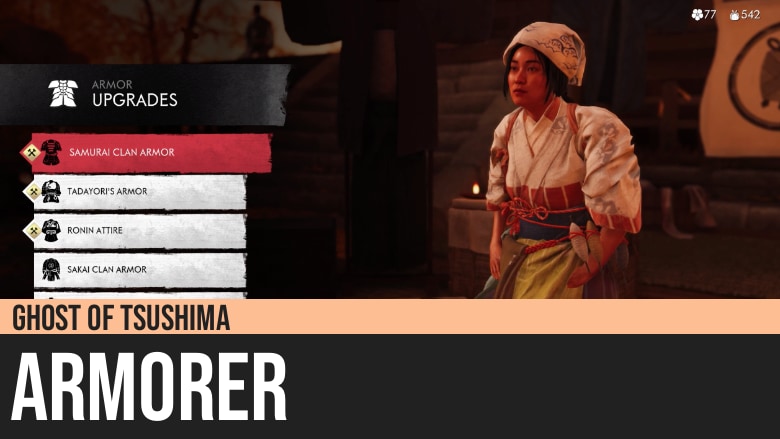 Ghost of Tsushima: Armorer