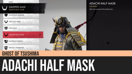 Ghost of Tsushima: Adachi Half Mask