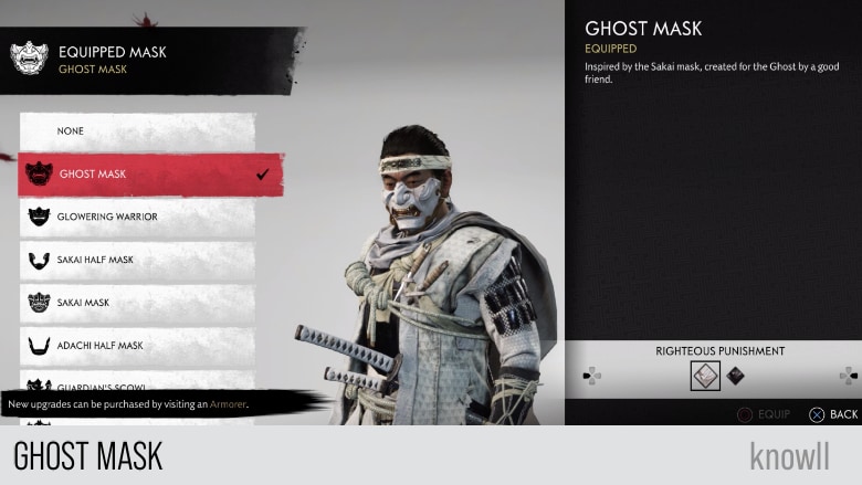 Ghost of Tsushima Mask