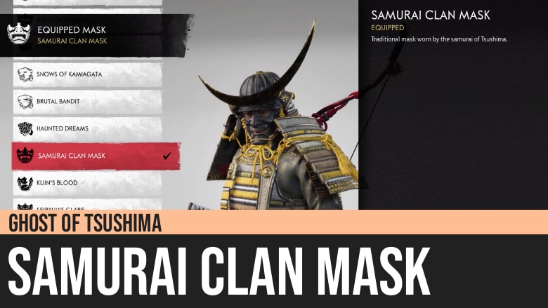 Ghost of Tsushima: Samurai Clan Mask