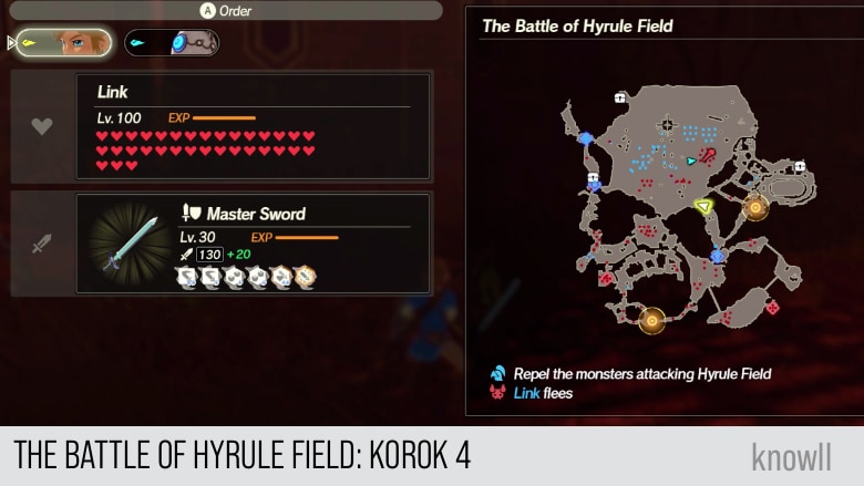 hyrule warriors age of calamity the battle of hyrule field korok 4 map