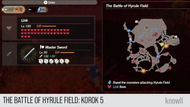 hyrule warriors age of calamity the battle of hyrule field korok 5 map