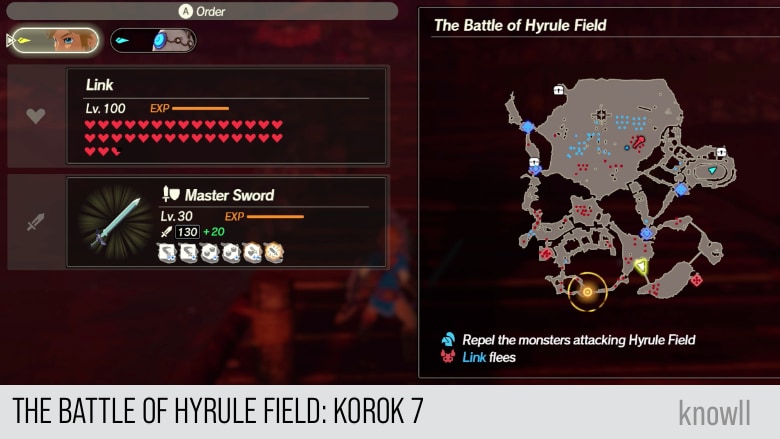 hyrule warriors age of calamity the battle of hyrule field korok 7 map
