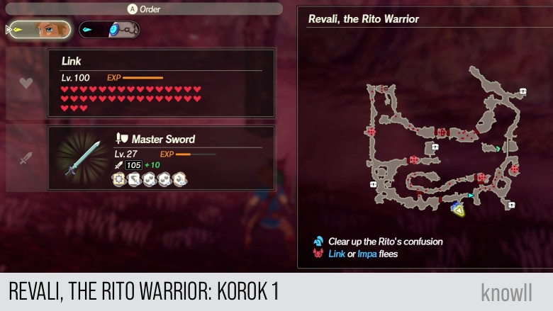 hyrule warriors age of calamity revali the rito warrior korok 1 map