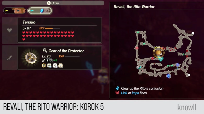 hyrule warriors age of calamity revali the rito warrior korok 5 map
