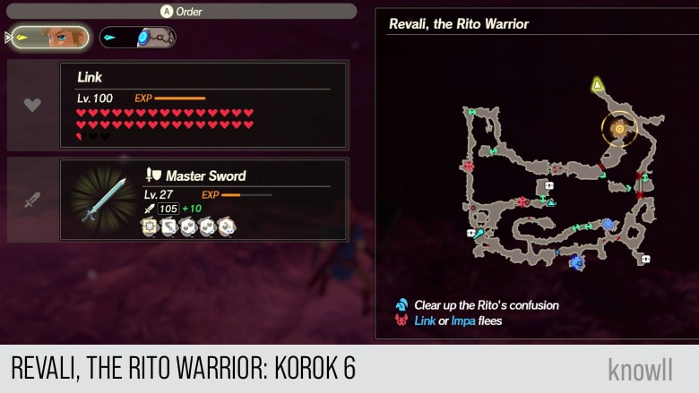 hyrule warriors age of calamity revali the rito warrior korok 6 map