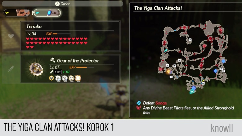 hyrule warriors age of calamity the yiga clan attacks korok 1 map