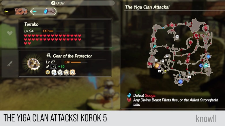 hyrule warriors age of calamity the yiga clan attacks korok 5 map
