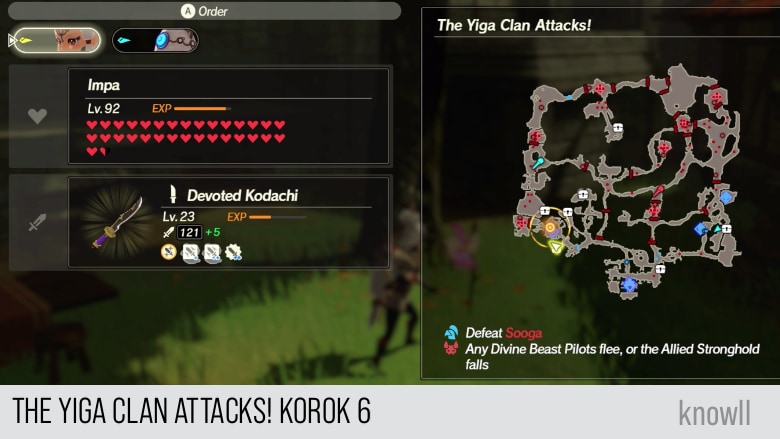 hyrule warriors age of calamity the yiga clan attacks korok 6 map