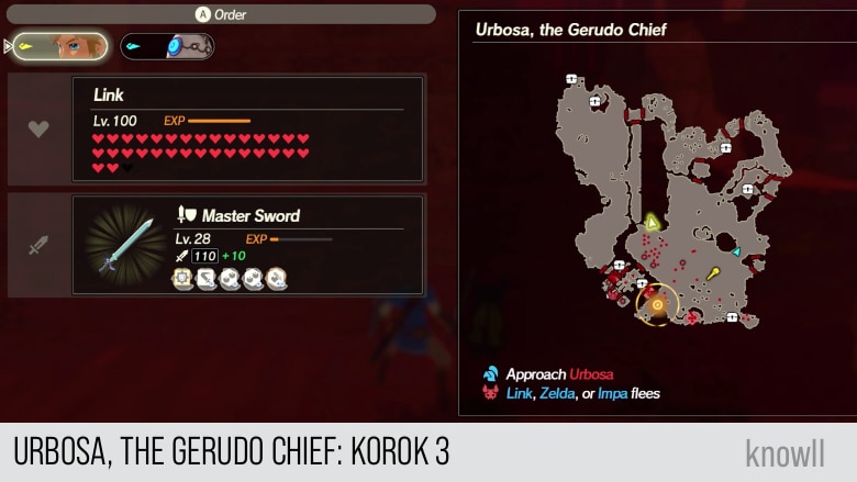 hyrule warriors age of calamity urbosa the gerudo chief korok 3 map
