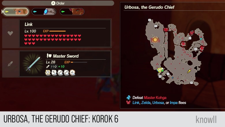 hyrule warriors age of calamity urbosa the gerudo chief korok 6 map