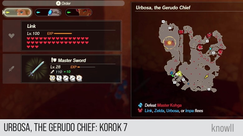 hyrule warriors age of calamity urbosa the gerudo chief korok 7 map